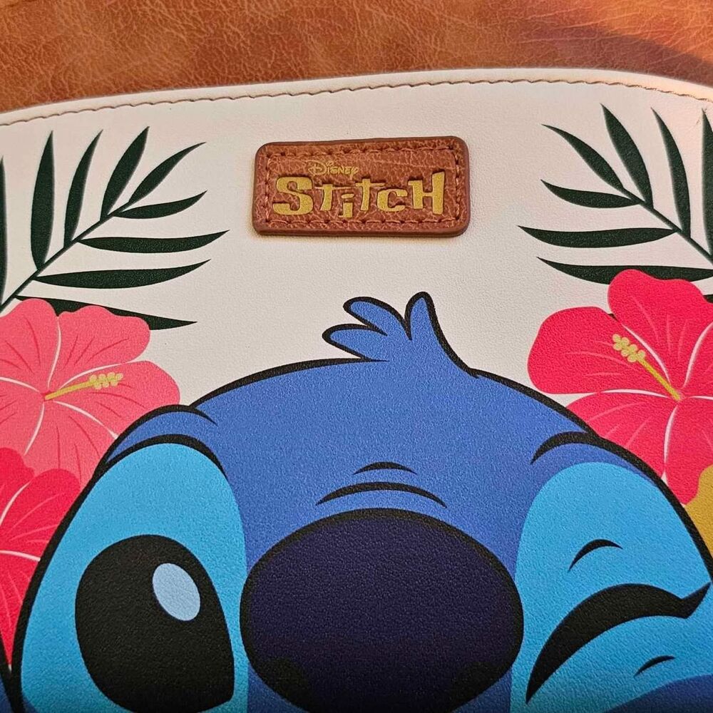 Disney's Lilo & Stitch Stitch Big Face Print Crossbody Bag Purse NWT